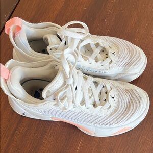 Jordan White and Pink Jordan